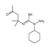 1-amino-1-cyclohexyl-3-(2-methyl-4-oxopentan-2-yl)thiourea结构式