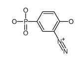2-hydroxy-5-phosphonobenzenediazonium Structure