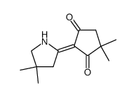2-[4,4-Dimethyl-pyrrolidin-(2E)-ylidene]-4,4-dimethyl-cyclopentane-1,3-dione Structure
