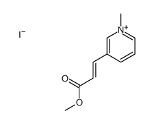 methyl 3-(1-methylpyridin-1-ium-3-yl)prop-2-enoate,iodide Structure