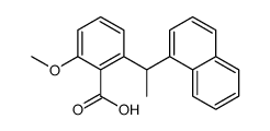 2-methoxy-6-(1-naphthalen-1-ylethyl)benzoic acid Structure