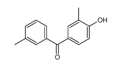 (4-hydroxy-3-methylphenyl)-(3-methylphenyl)methanone结构式