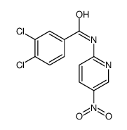 3,4-dichloro-N-(5-nitropyridin-2-yl)benzamide Structure