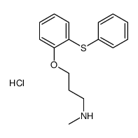 N-methyl-3-(2-phenylsulfanylphenoxy)propan-1-amine,hydrochloride结构式