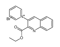 ethyl 3-pyridin-1-ium-1-ylquinoline-2-carboxylate,bromide结构式