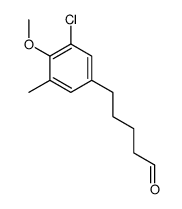 5-(3-chloro-4-methoxy-5-methylphenyl)pentanal结构式