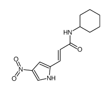 (E)-N-Cyclohexyl-3-(4-nitro-1H-pyrrol-2-yl)-acrylamide Structure