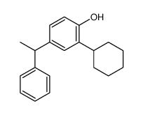 Phenol, 2-cyclohexyl-4-(1-phenylethyl)- structure