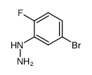 (5-BROMO-2-FLUORO-PHENYL)-HYDRAZINE structure