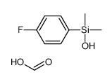 (4-fluorophenyl)-hydroxy-dimethylsilane,formic acid结构式