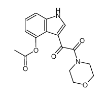 4-[(4-acetoxy-indol-3-yl)-oxo-acetyl]-morpholine Structure