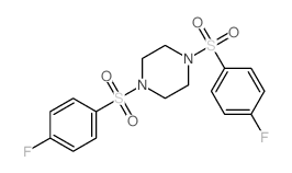 1,4-bis[(4-fluorophenyl)sulfonyl]piperazine picture