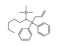 diphenyl-prop-2-enyl-(1-trimethylsilylhexyl)silane结构式