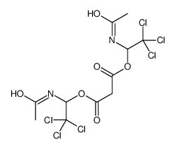 bis(1-acetamido-2,2,2-trichloroethyl) propanedioate Structure