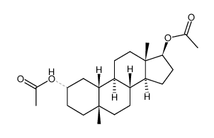2ξ,17β-Diacetoxy-5β-methyl-estran Structure