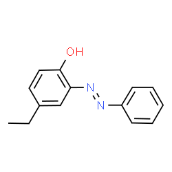 Phenol, 4-ethyl-2-(phenylazo)- (9CI) Structure