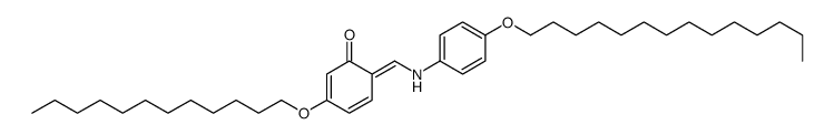 3-dodecoxy-6-[(4-tetradecoxyanilino)methylidene]cyclohexa-2,4-dien-1-one结构式