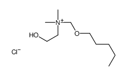 2-hydroxyethyl-dimethyl-(pentoxymethyl)azanium,chloride Structure