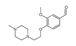 3-methoxy-4-[2-(4-methylpiperazin-1-yl)ethoxy]benzaldehyde结构式