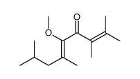 5-methoxy-2,3,6,8-tetramethylnona-2,5-dien-4-one结构式