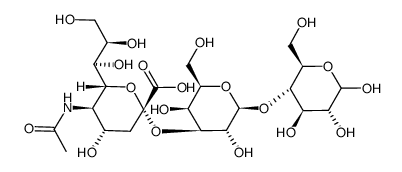 Neu5Ac(α2-3)Gal(β1-4)Glc Structure