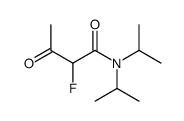 2-fluoro-3-oxo-N,N-di(propan-2-yl)butanamide Structure