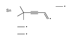 5,5-dimethylhex-1-en-3-ynyl(triethyl)stannane Structure