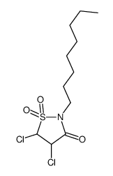 4,5-dichloro-2-octyl-1,1-dioxo-1,2-thiazolidin-3-one Structure