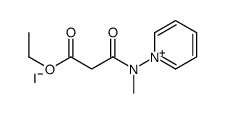 ethyl 3-[methyl(pyridin-1-ium-1-yl)amino]-3-oxopropanoate,iodide Structure