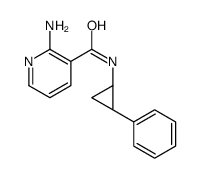 3-Pyridinecarboxamide,2-amino-N-[(1R,2S)-2-phenylcyclopropyl]-,rel-(9CI) Structure