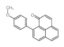 9-(4-methoxyphenyl)phenalen-1-one结构式