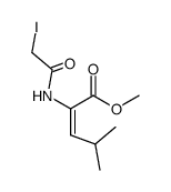 Methyl (E)-2-(iodoacetamido)-4-methylpent-2-enoate结构式