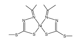 bis(S-methyl-N-isopropylidendithiocarbazate)nickel(II)结构式