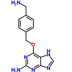 6-((4-(Aminomethyl)benzyl)oxy)-7H-purin-2-amine structure