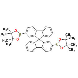 9,9'-spirobi[fluorene]-2,2'-diyldiboronic acid pinacol ester structure