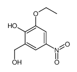 Benzenemethanol, 3-ethoxy-2-hydroxy-5-nitro- (9CI) structure