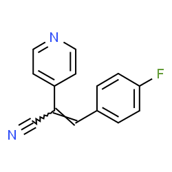 3-(4-FLUORO-PHENYL)-2-PYRIDIN-4-YL-ACRYLONITRILE Structure