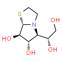 Pyrrolo[2,1-b]thiazole-6,7-diol, 5-[(1R)-1,2-dihydroxyethyl]hexahydro-, (5S,6S,7R,7aS)- (9CI) structure