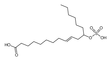 12-sulfooxy-octadec-9-enoic acid Structure