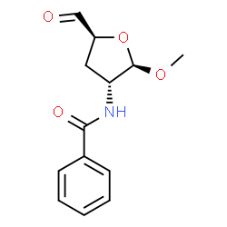 beta-D-erythro-Pentodialdo-1,4-furanoside, methyl 2-(benzoylamino)-2,3-dideoxy- structure