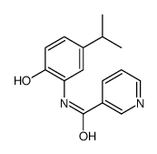 3-Pyridinecarboxamide,N-[2-hydroxy-5-(1-methylethyl)phenyl]-(9CI) structure