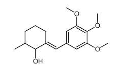 (6E)-2-methyl-6-[(3,4,5-trimethoxyphenyl)methylidene]cyclohexan-1-ol Structure