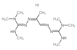 1,1,2-trimethyl-3-[[(1Z)-1-[(N,N,N-trimethylcarbamimidoyl)hydrazinylidene]propan-2-ylidene]amino]guanidine结构式