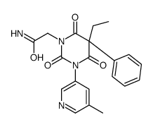 2-[5-ethyl-3-(5-methylpyridin-3-yl)-2,4,6-trioxo-5-phenyl-1,3-diazinan-1-yl]acetamide Structure