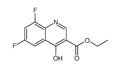 ethyl 6,8-difluoro-4-hydroxyquinoline-3-carboxylate结构式