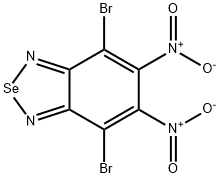 4,7-二溴-5,6-二硝基苯并[C][1,2,5]硒二唑结构式