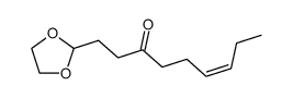 1-[1,3]dioxolan-2-yl-non-6c-en-3-one结构式