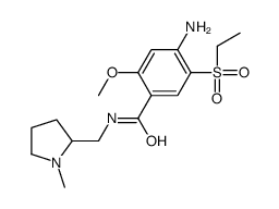4-amino-5-ethylsulfonyl-2-methoxy-N-[(1-methylpyrrolidin-2-yl)methyl]benzamide Structure