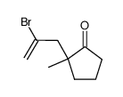 (+/-)-2-Methyl-2-(2-bromo-2-propenyl)cyclopentanone Structure