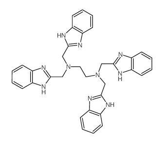 1,2-Ethanediamine, N,N,N,N-tetrakis[(1H-benzimidazol- 2-yl)methyl]- Structure